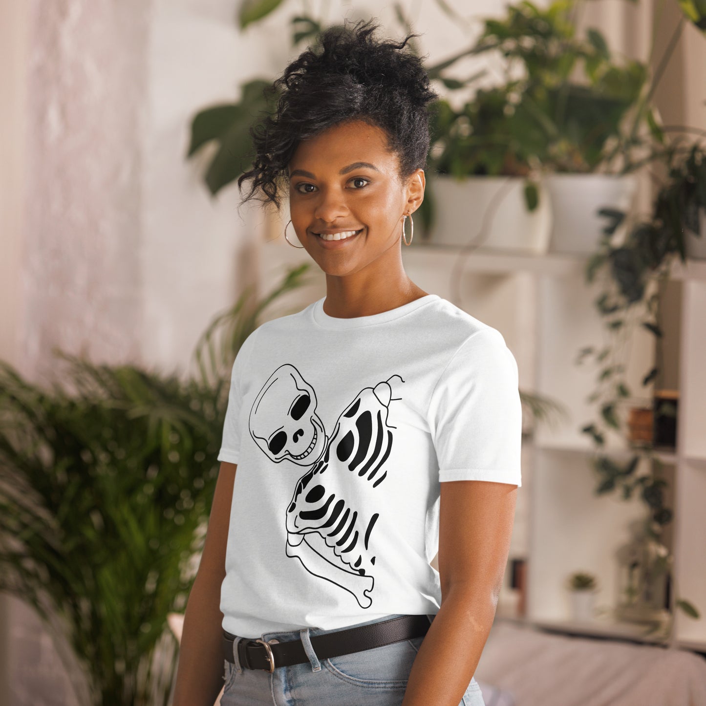 T-shirt Unisexe à Manches Courtes - Squelette