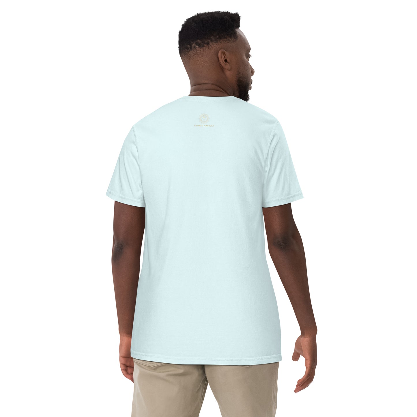 T-shirt teinté lourd unisexe - Cupcake Licorne