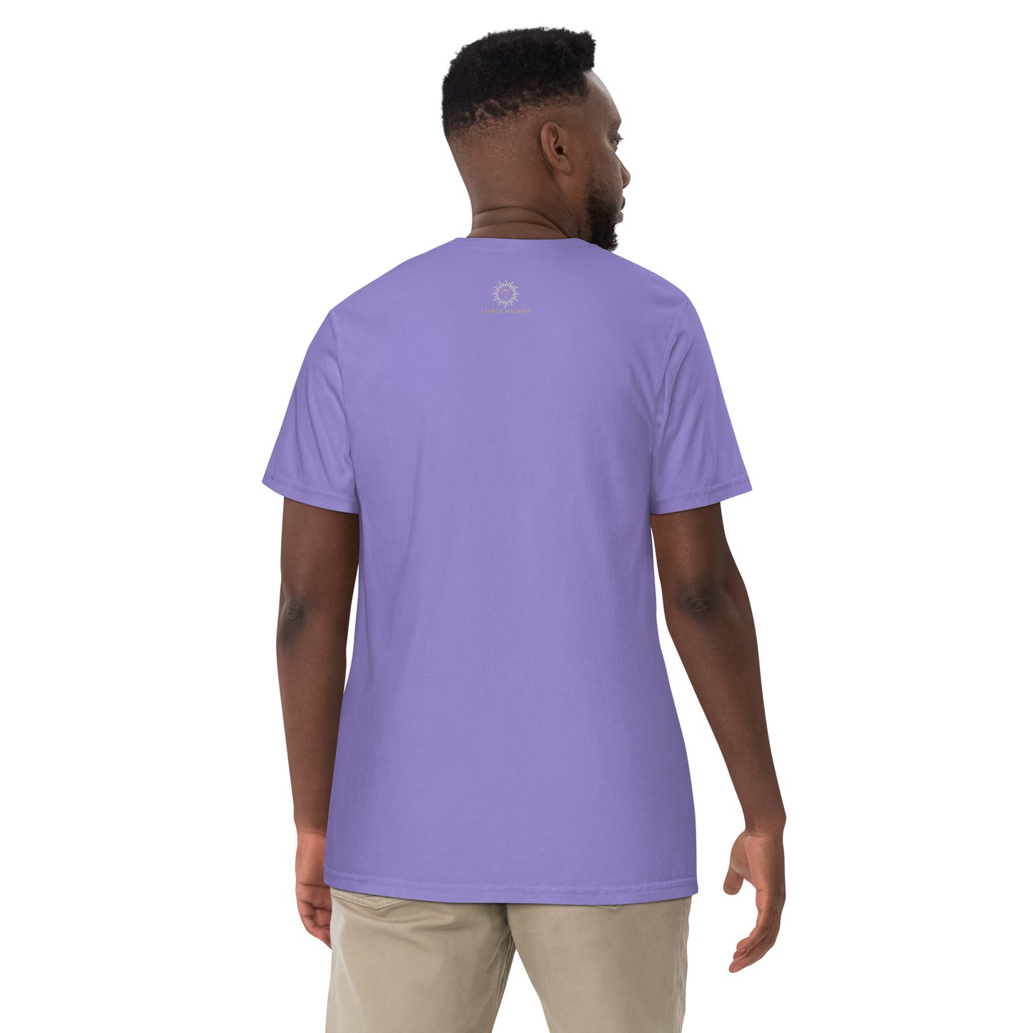 T-shirt teinté lourd unisexe - Cupcake Licorne