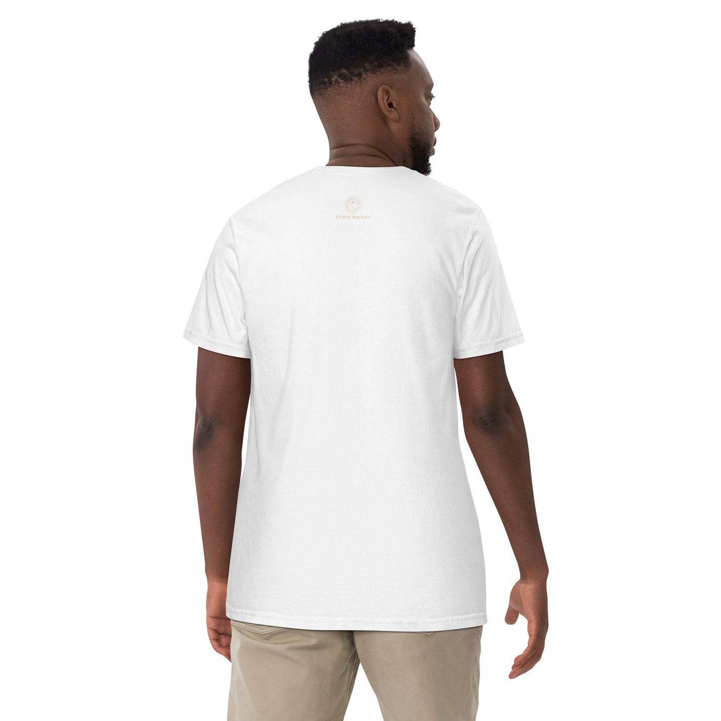 T-shirt teinté lourd unisexe - Cupcake Licorne