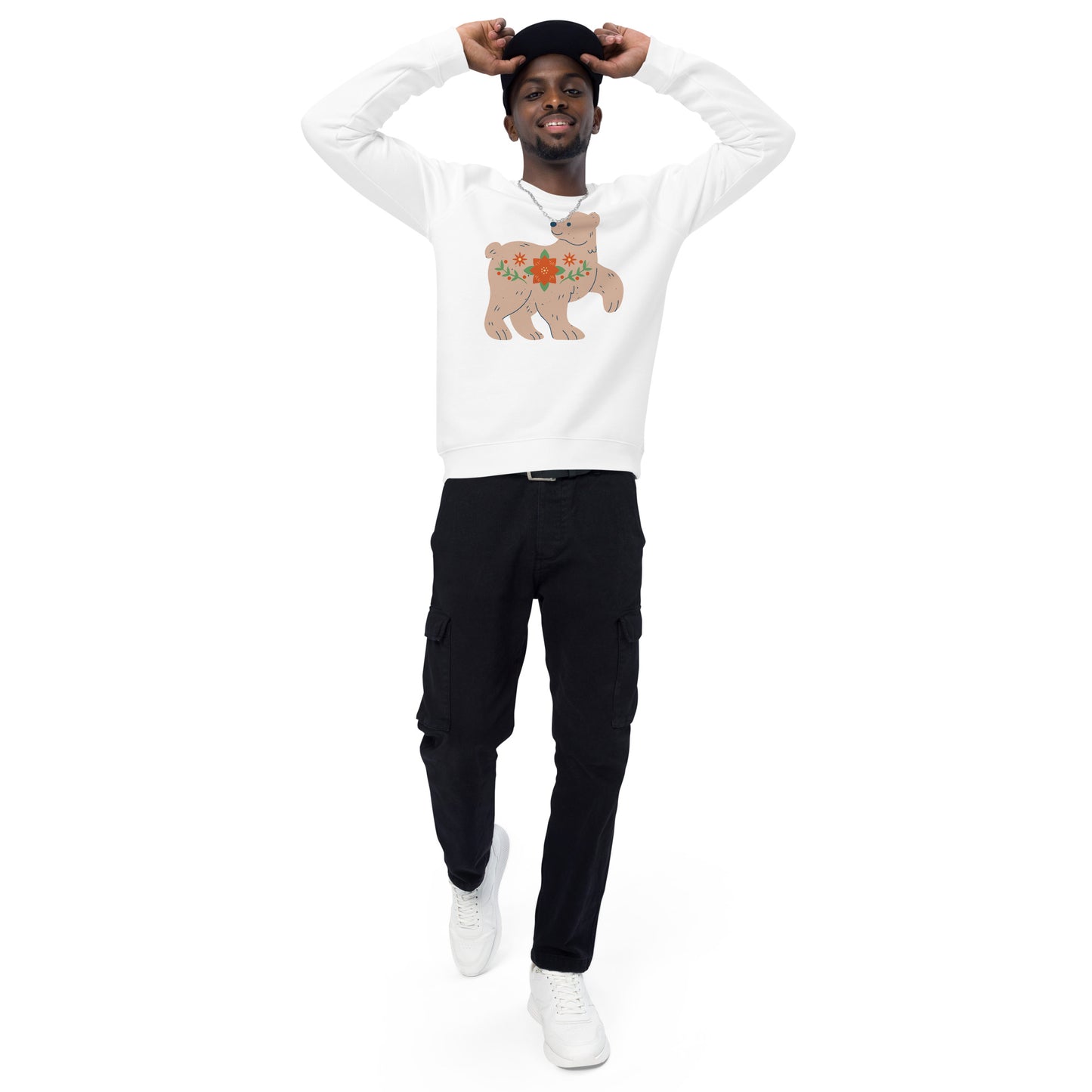Sweatshirt écologique raglan unisexe - Biche De Noël
