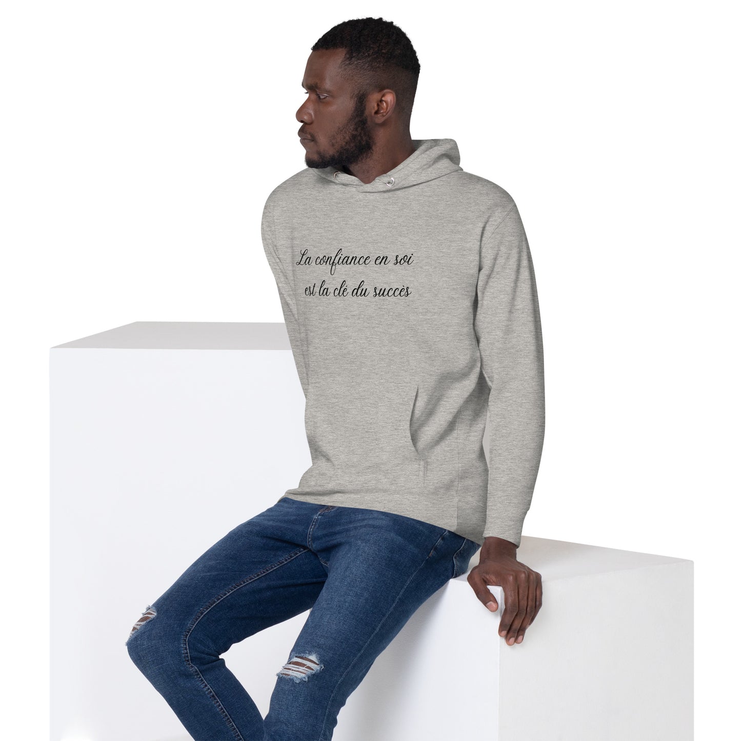 Sweat à Capuche Unisexe - La confiance en soi est la clé du succès