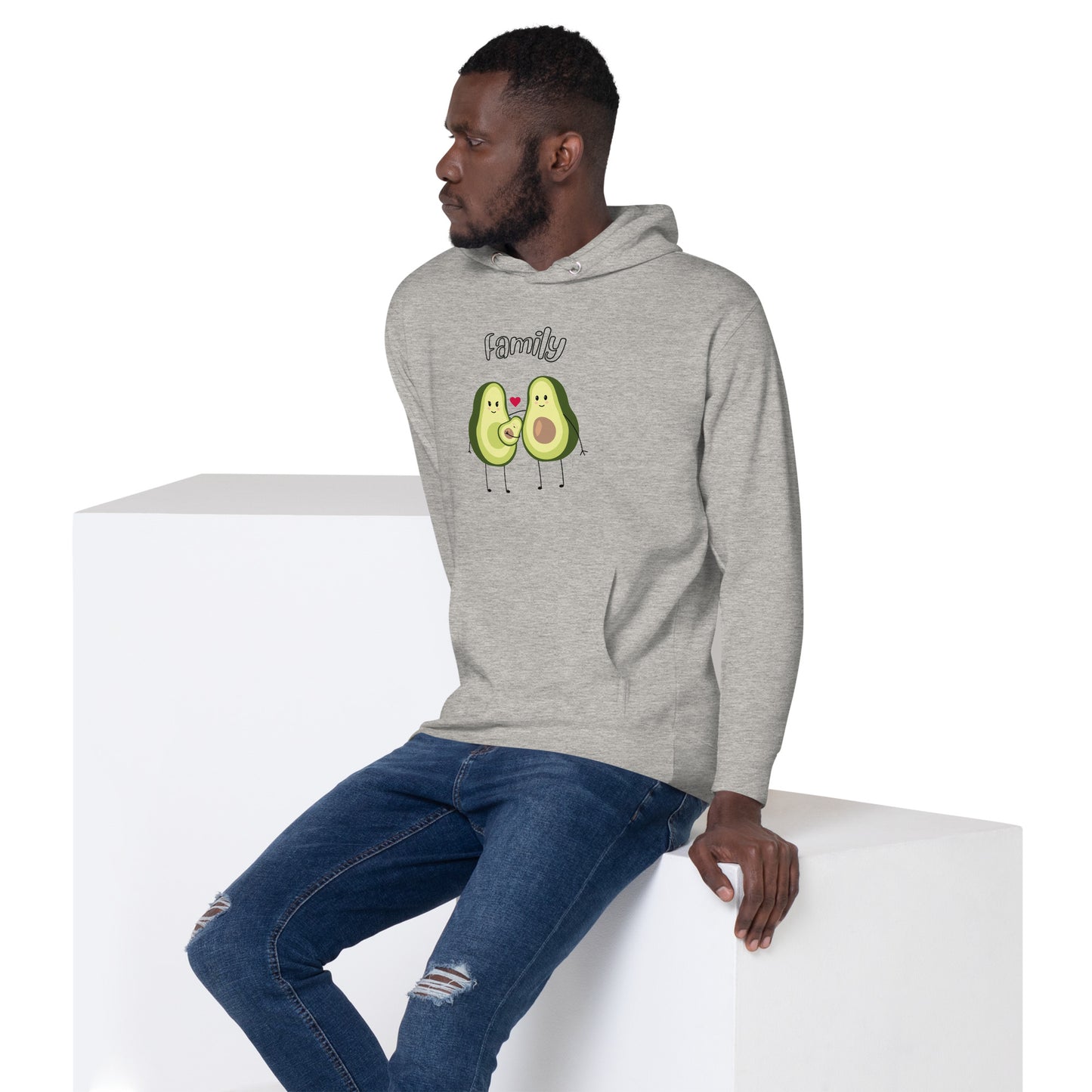 Sweat à Capuche Unisexe - Avocado Family