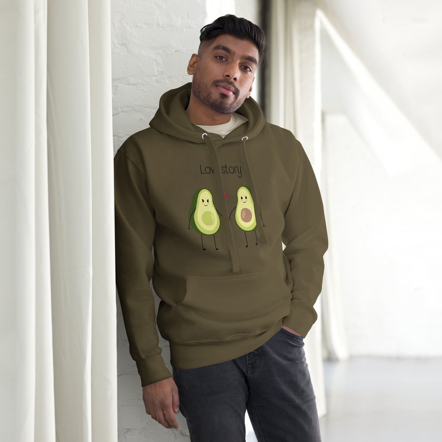 Sweat à Capuche Unisexe - Avocado Couple
