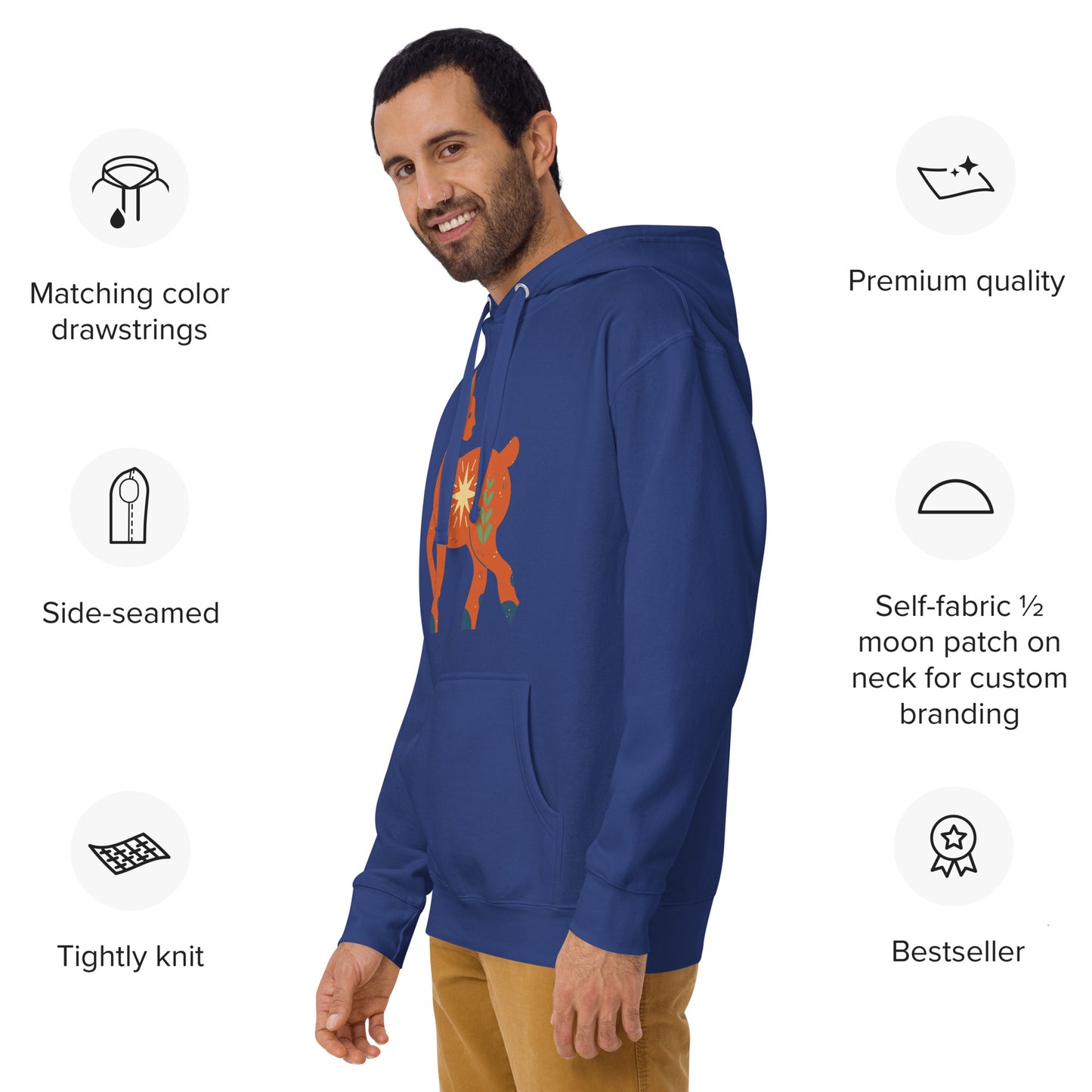 Sweat à Capuche Unisexe - Cerf