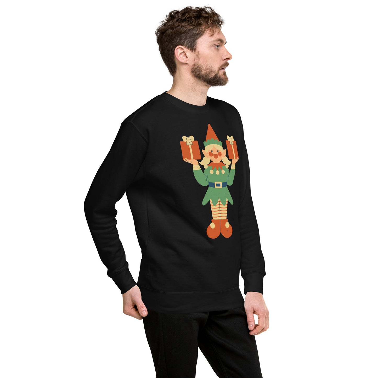 Sweatshirt premium unisexe - Lutin De Noël