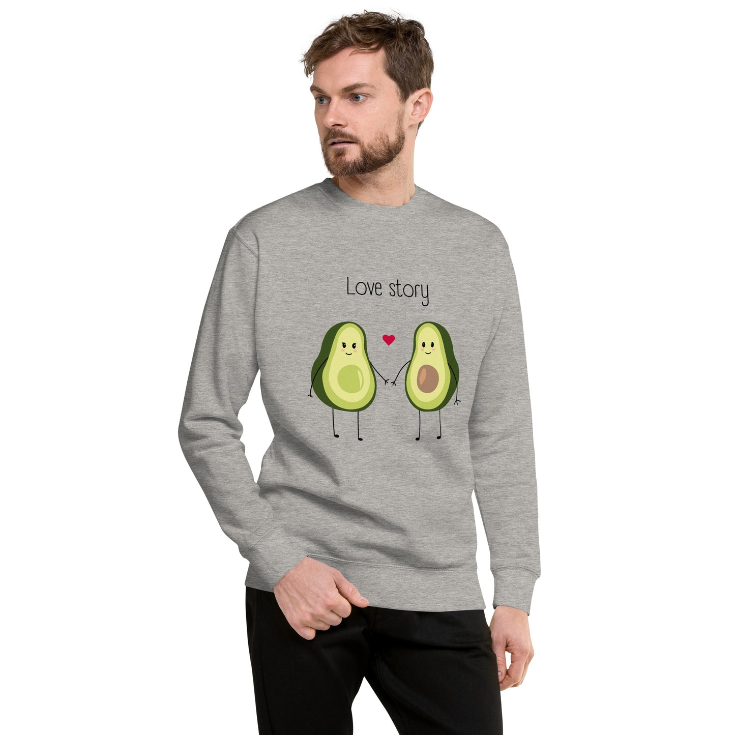 Sweatshirt premium unisexe - Avocado Couple