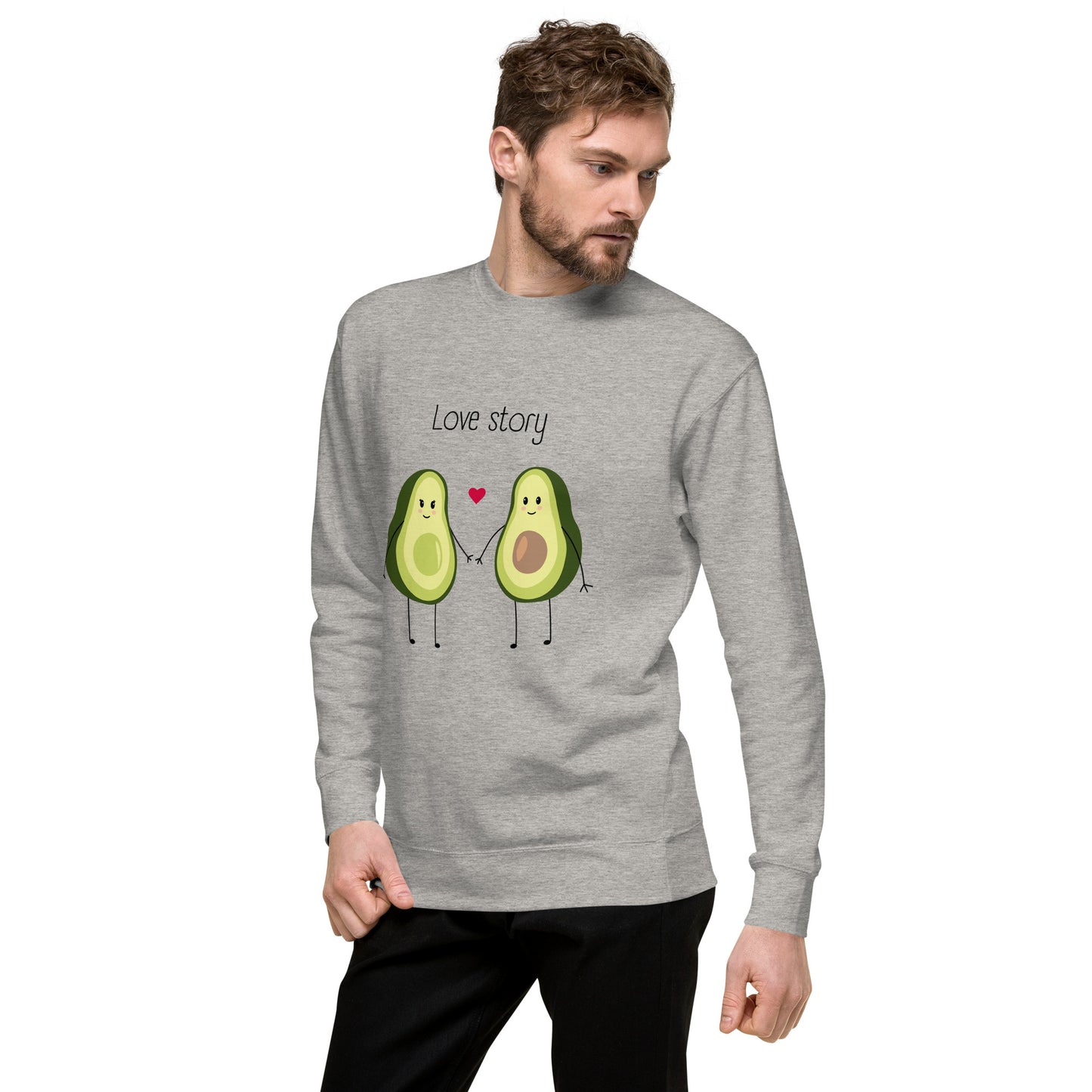 Sweatshirt premium unisexe - Avocado Couple