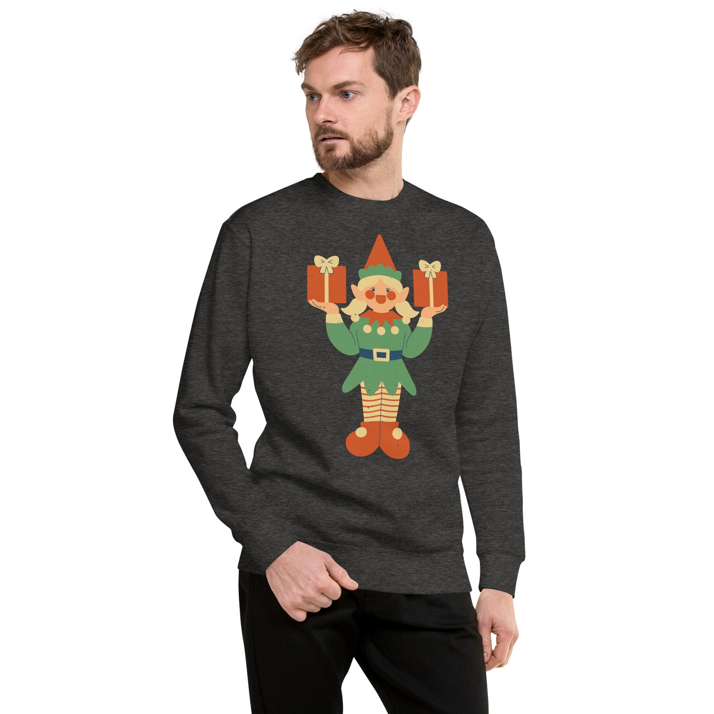 Sweatshirt premium unisexe - Lutin De Noël
