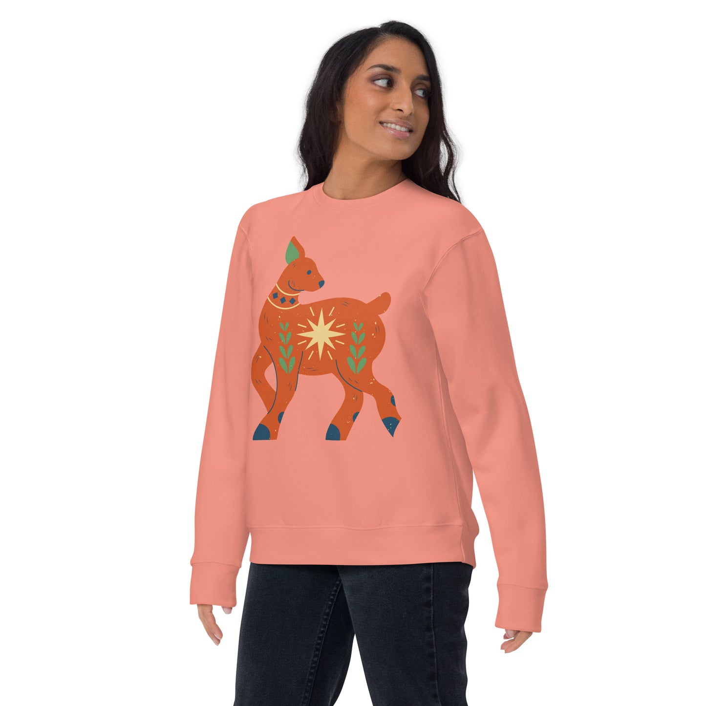 Sweatshirt premium unisexe - Cerf de Noël