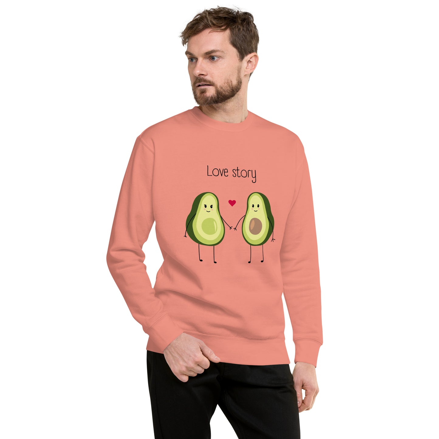 Sweatshirt premium unisexe - Avocado Couple