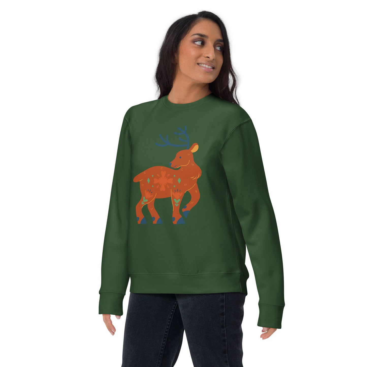 Sweatshirt premium unisexe - Cerf De Noël