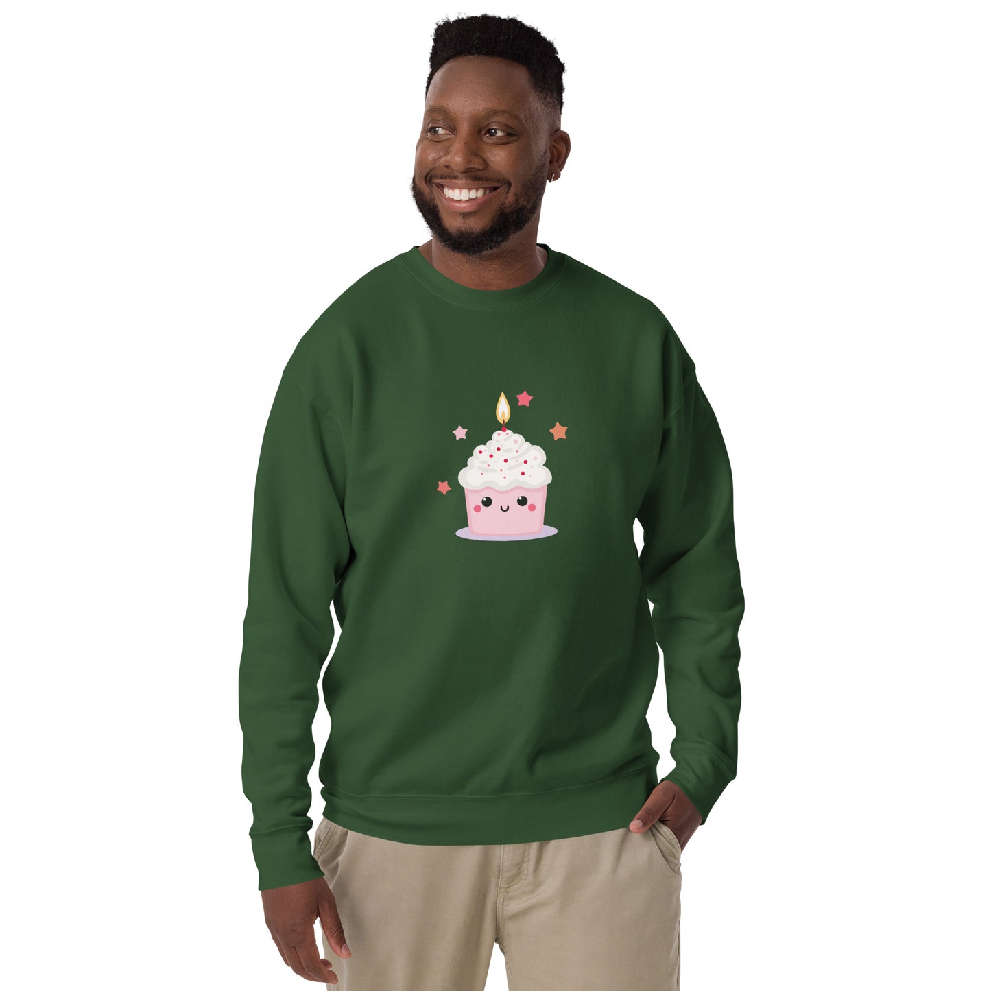 Sweatshirt premium unisexe - Cupcake Licorne
