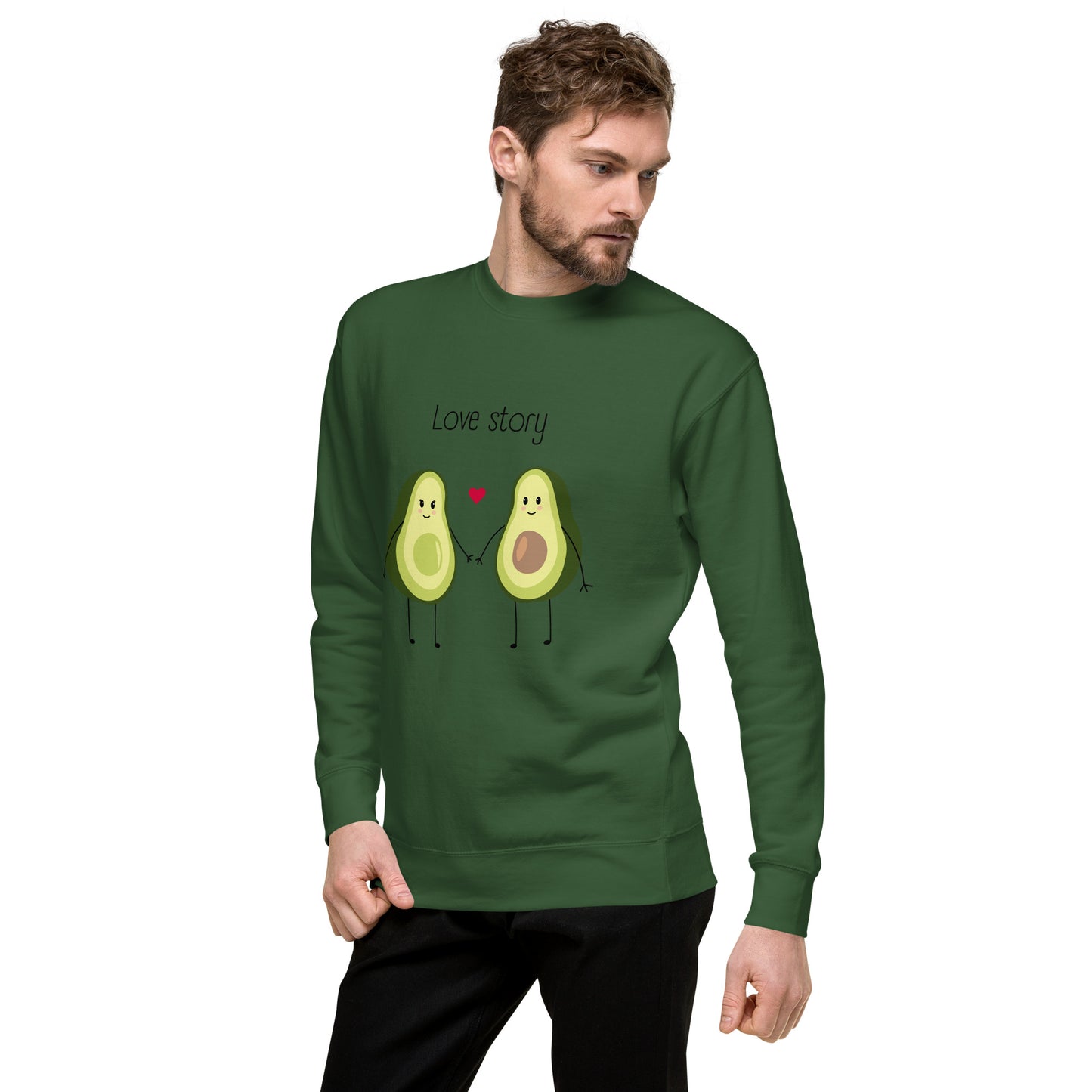 Sweatshirt premium unisexe - Avocado Couple
