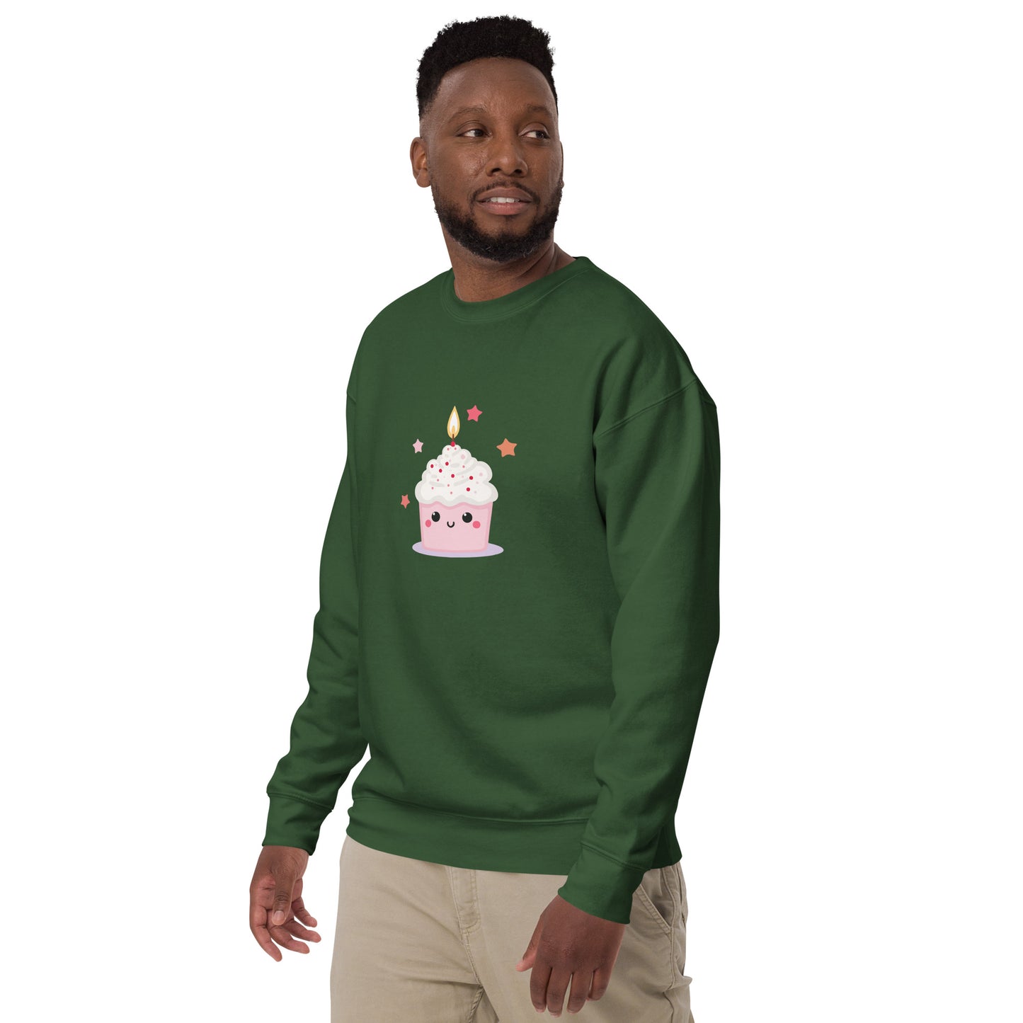 Sweatshirt premium unisexe - Cupcake Licorne