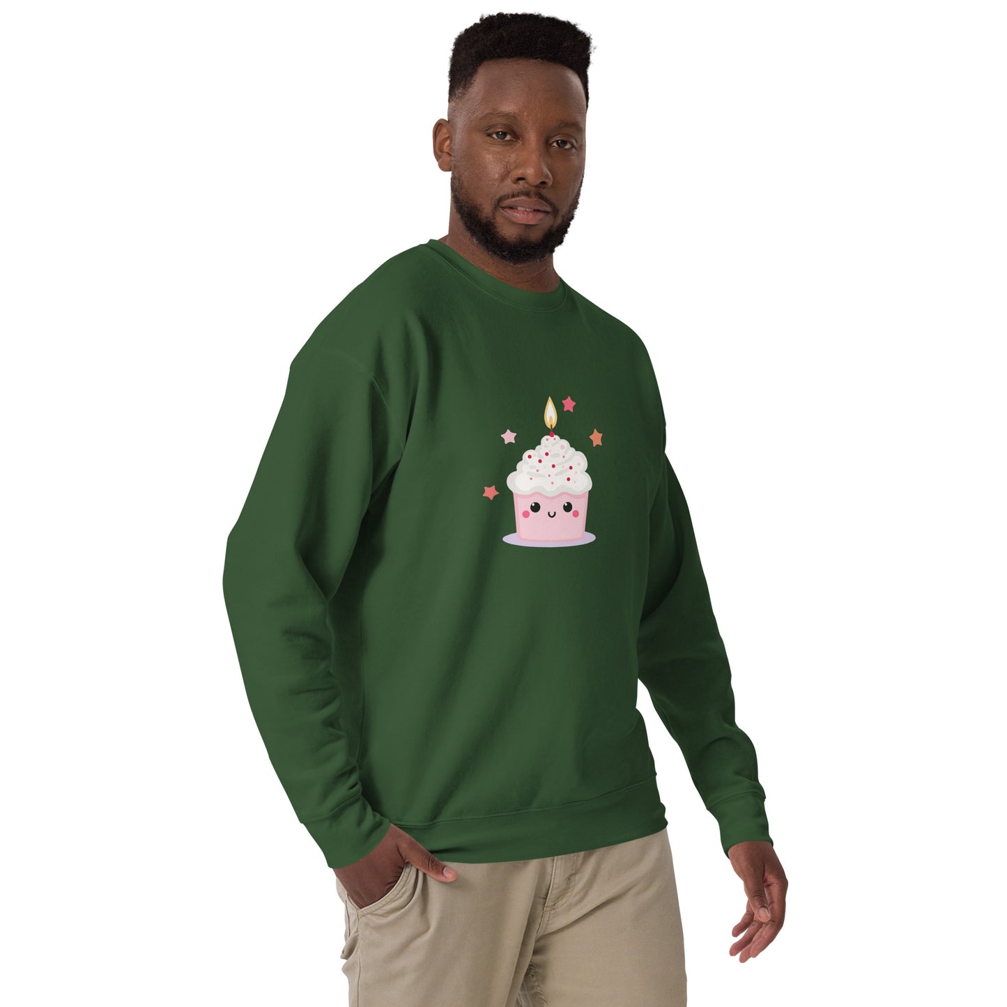 Sweatshirt premium unisexe - Cupcake Licorne