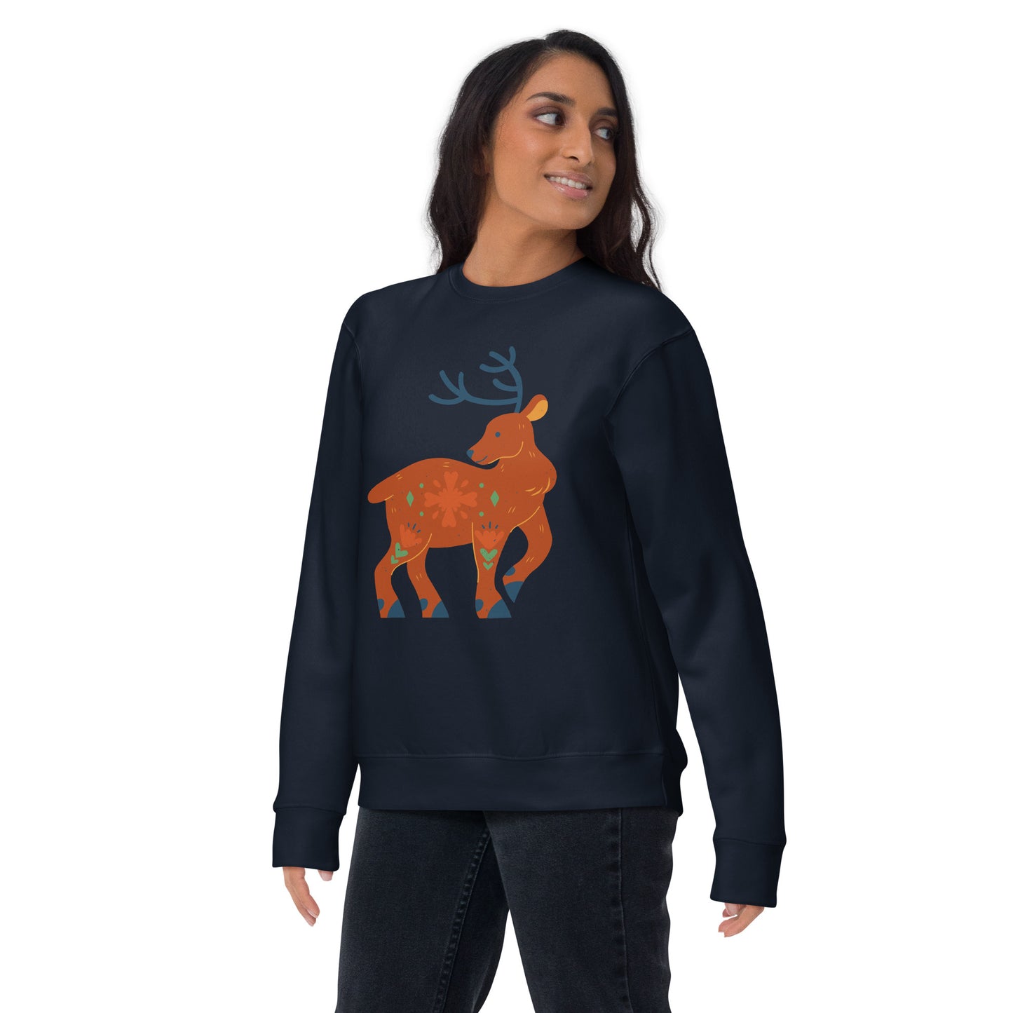Sweatshirt premium unisexe - Cerf De Noël