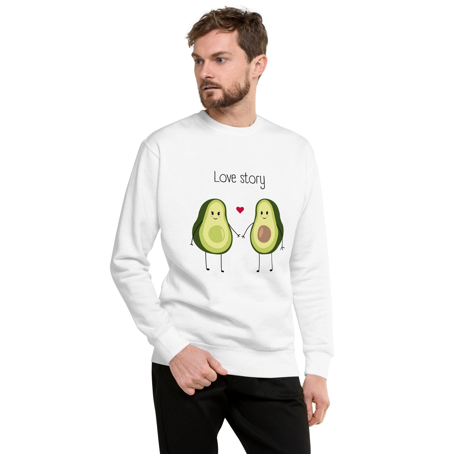 Sweatshirt premium unisexe - Avocado Couple
