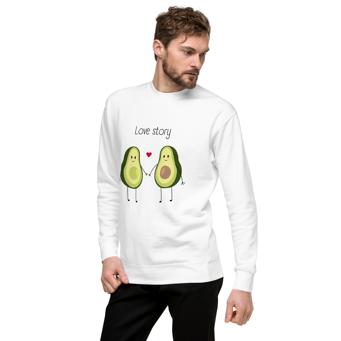 Sweatshirt premium unisexe - Avocado Couple