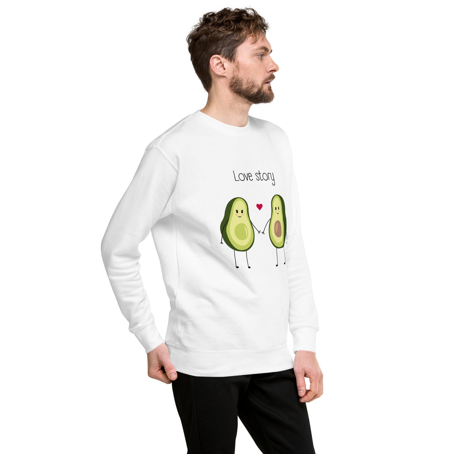 Sweatshirt premium unisexe - Avocado Couple