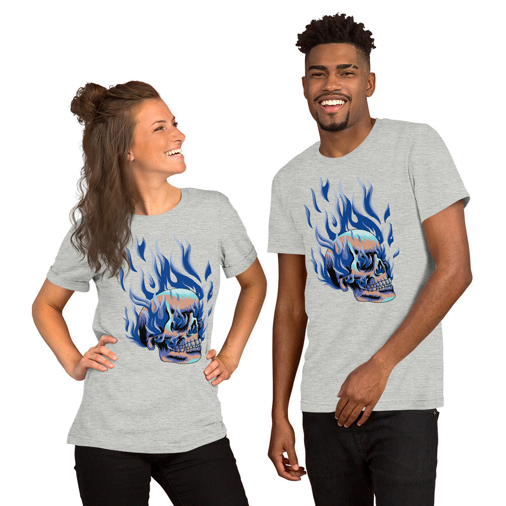 T-shirt unisexe - Tête Enflammée