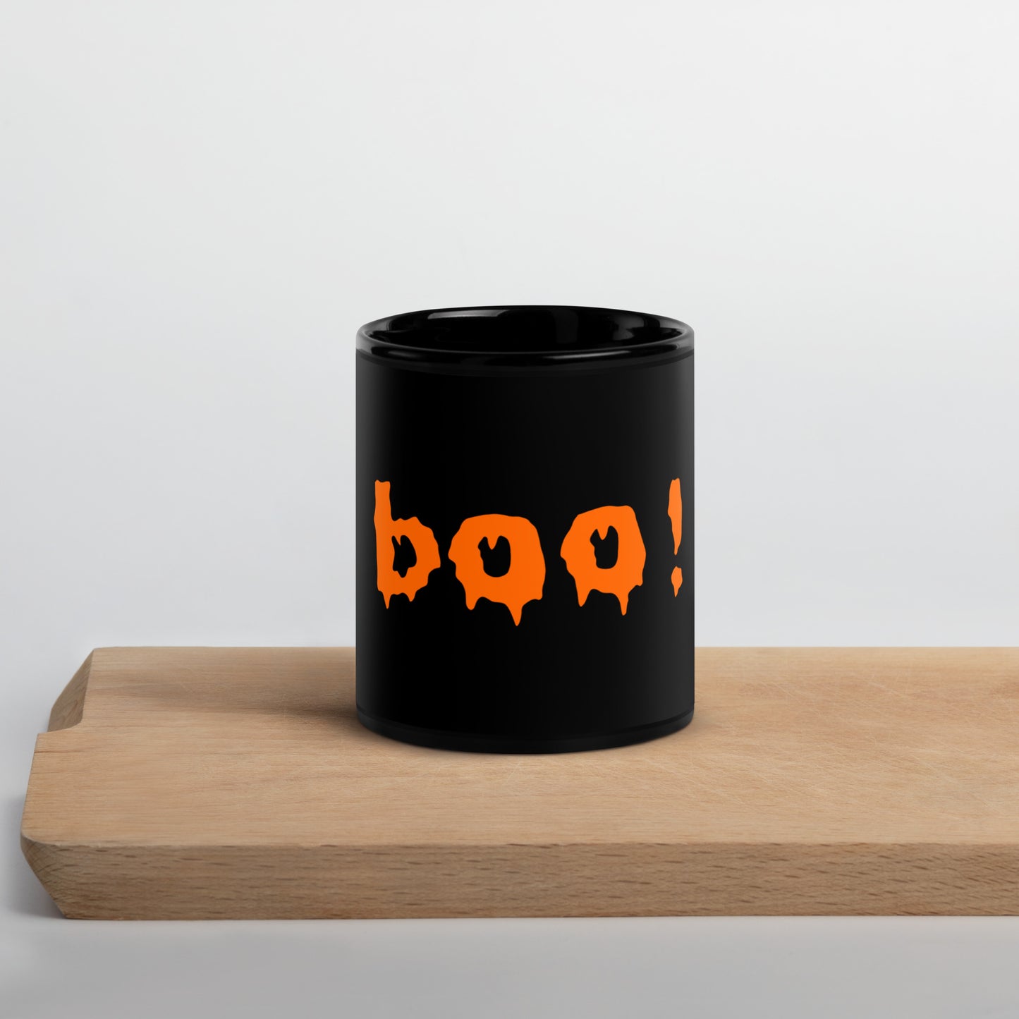 Mug brillant noir - Boo !