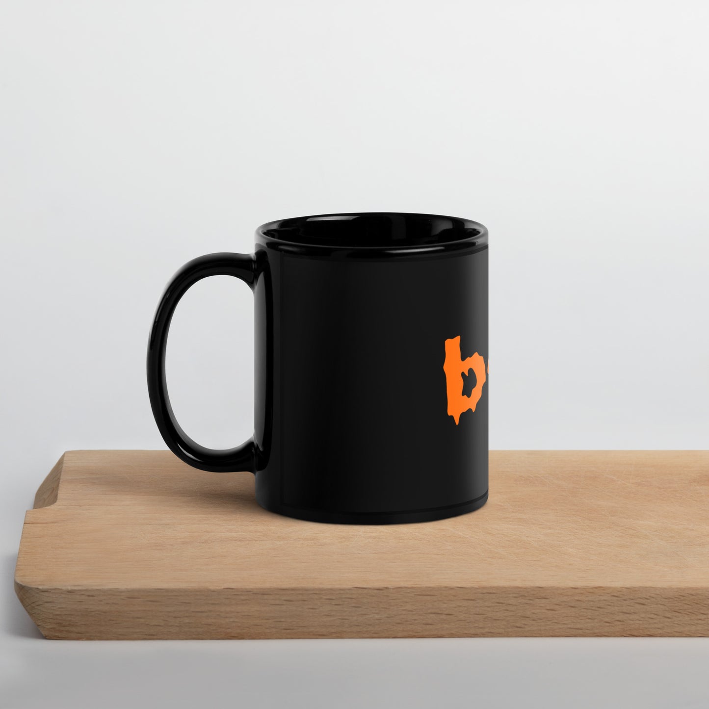 Mug brillant noir - Boo !