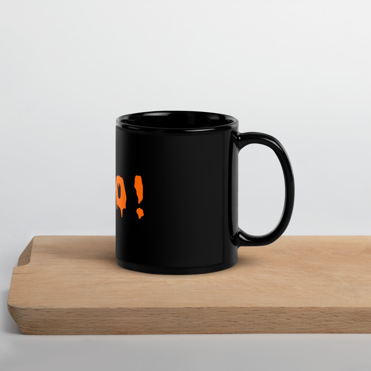 Mug brillant noir - Boo !