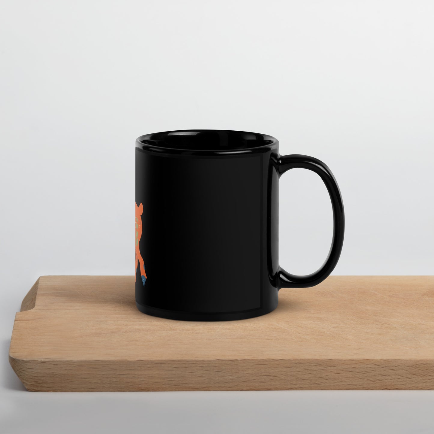 Mug brillant noir - Biche De Noël