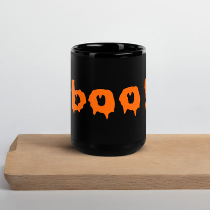 Mug brillant noir - Boo !