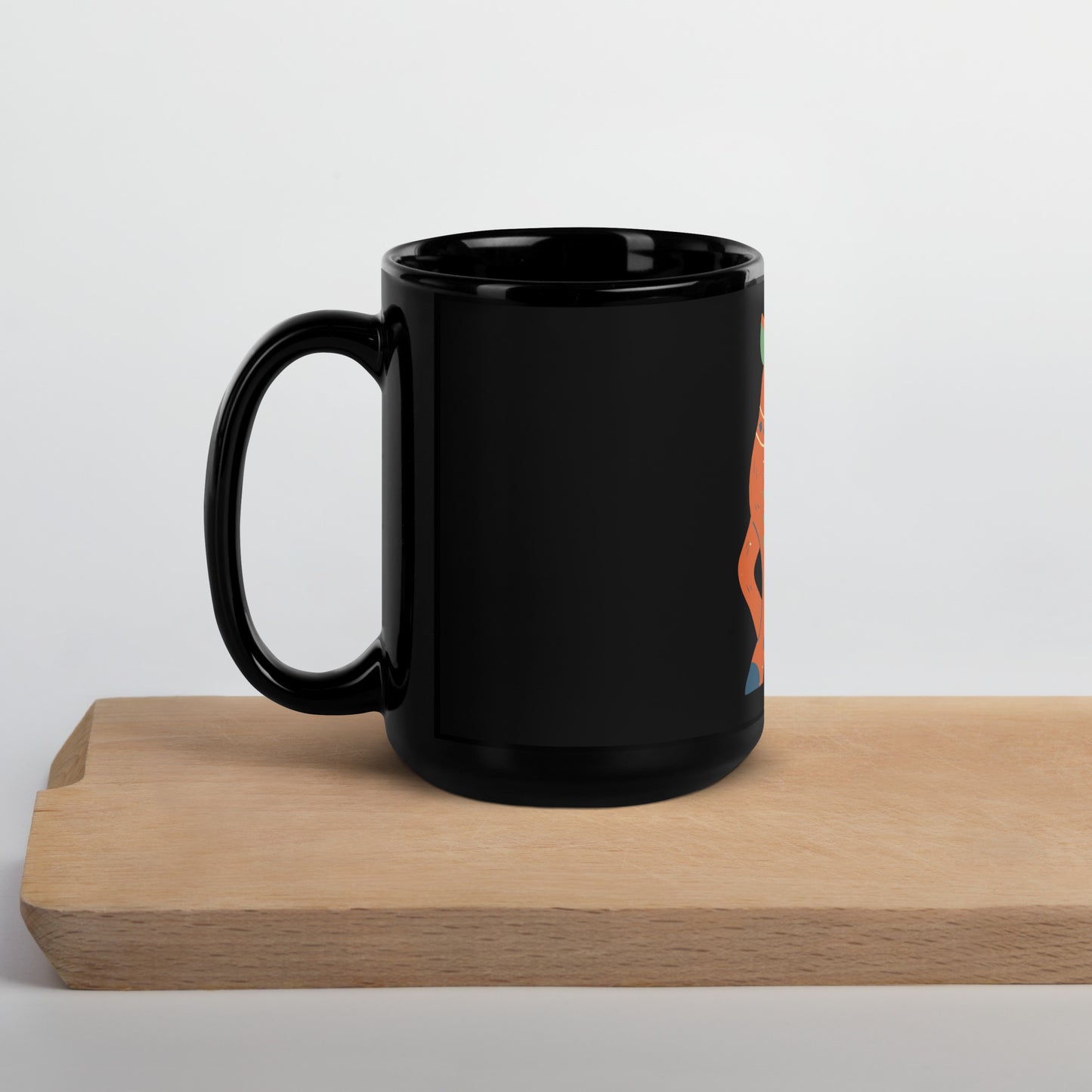 Mug brillant noir - Biche De Noël