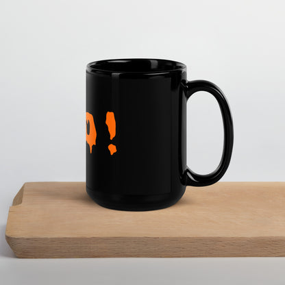 Mug brillant noir - Boo !