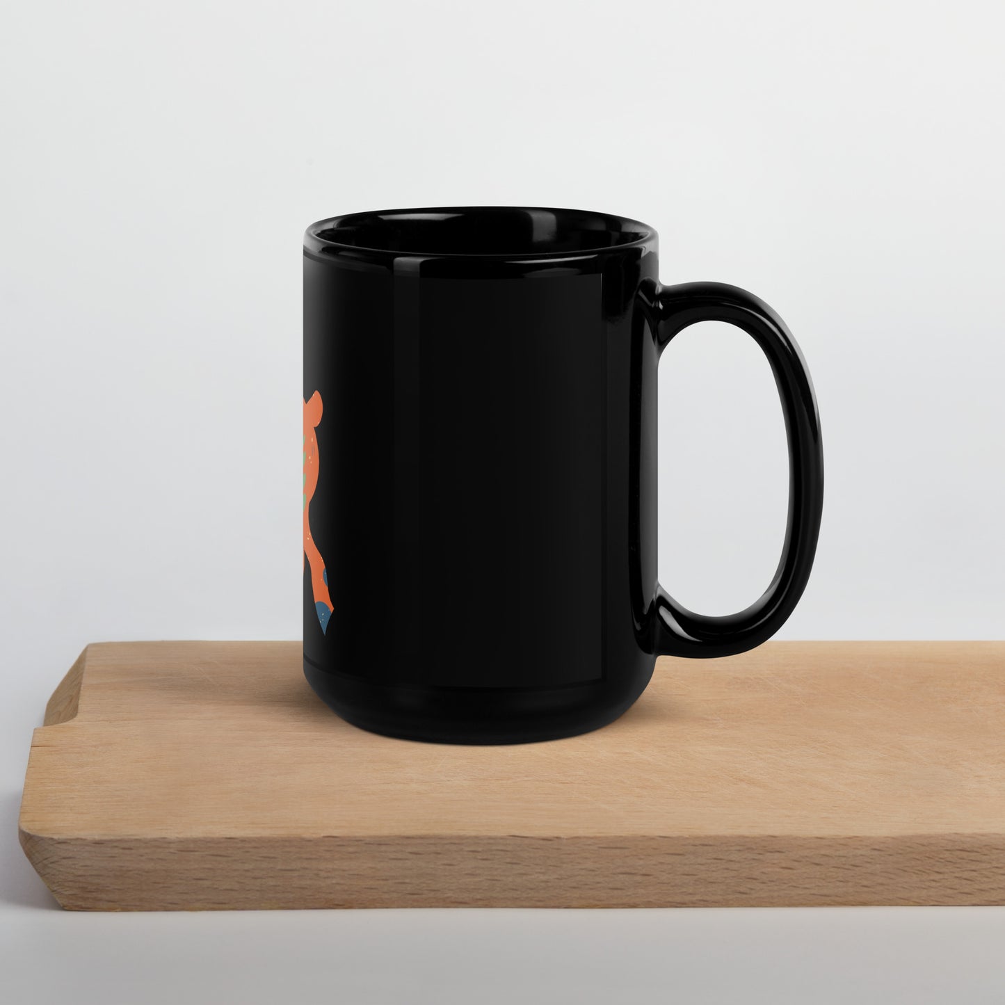 Mug brillant noir - Biche De Noël