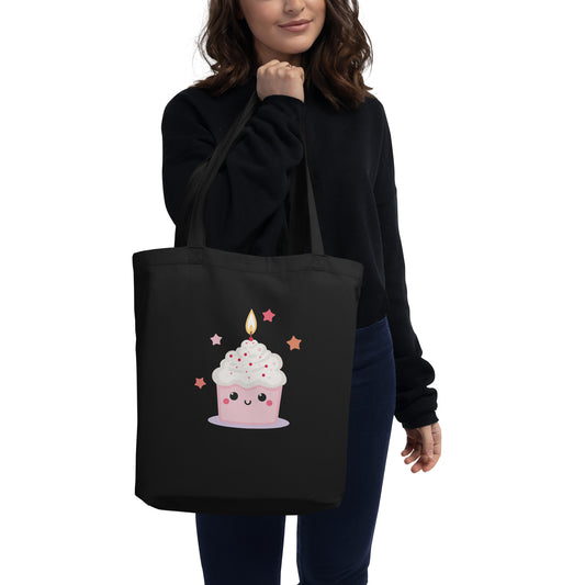 Tote Bag Bio - Cupcake Licorne