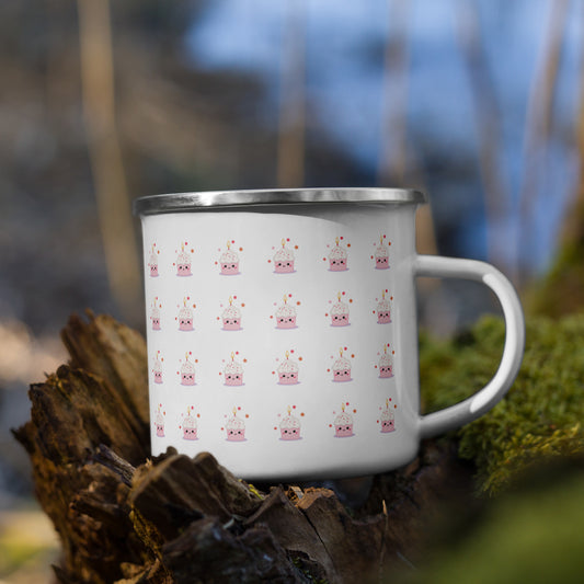 Mug émaillé - Cupcake Licorne
