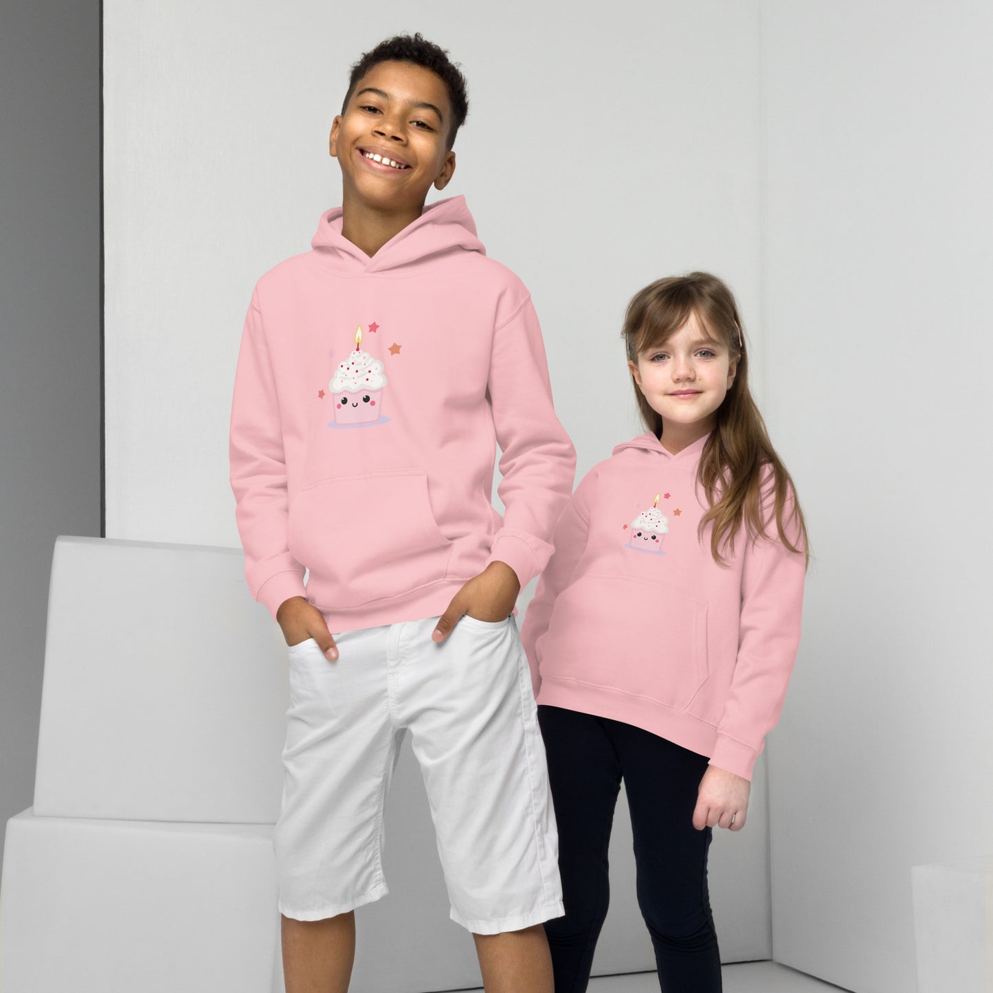 Sweat à capuche pour enfant - Cupcake Licorne