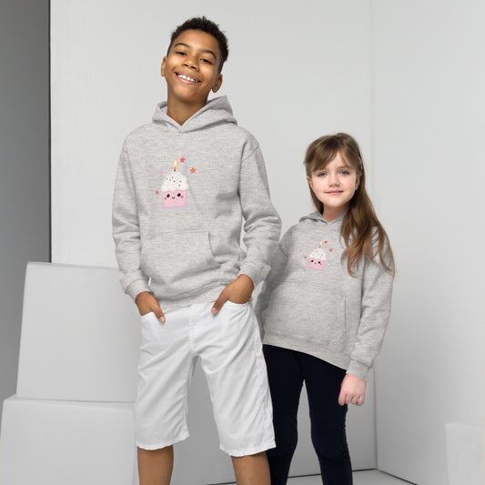 Sweat à capuche pour enfant - Cupcake Licorne