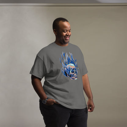 T-shirt classique homme - Tête Enflammée
