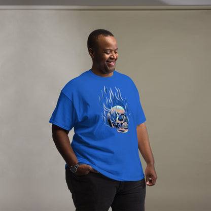 T-shirt classique homme - Tête Enflammée