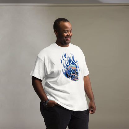 T-shirt classique homme - Tête Enflammée