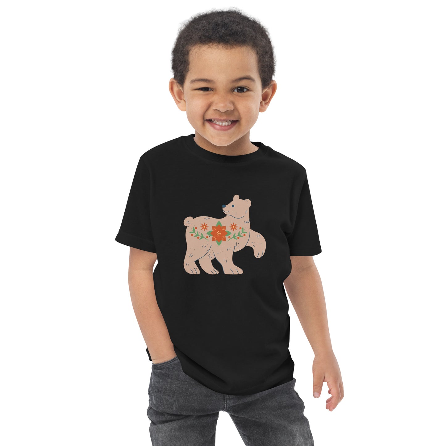 T-shirt en jersey enfant - Ours De Noël