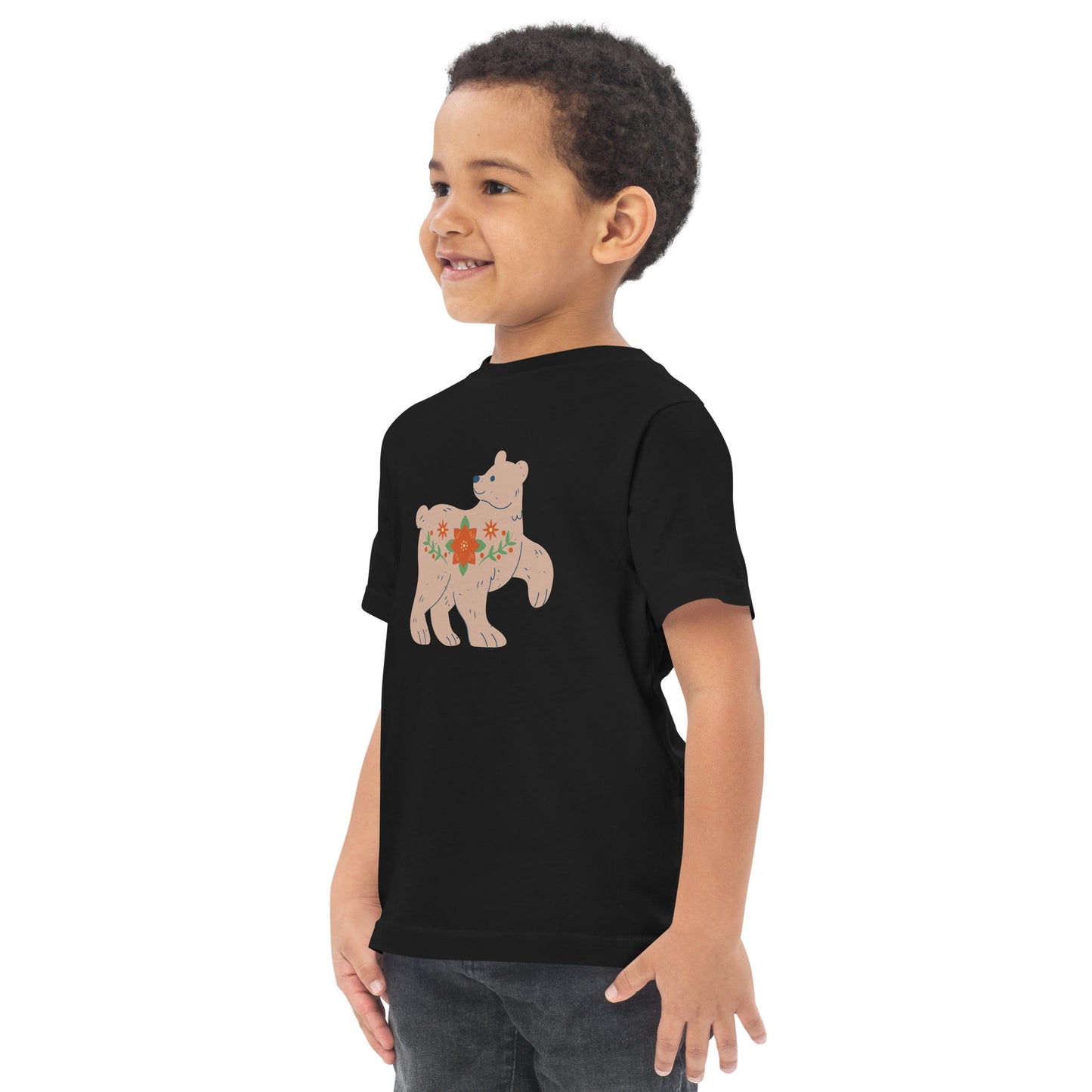 T-shirt en jersey enfant - Ours De Noël