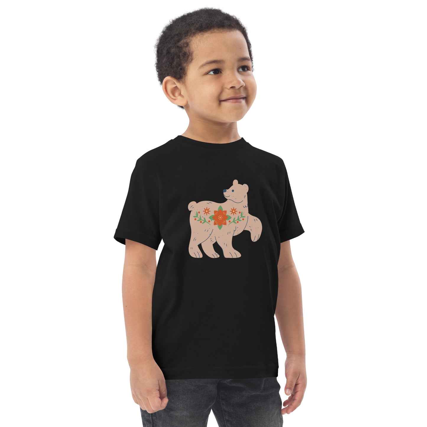 T-shirt en jersey enfant - Ours De Noël