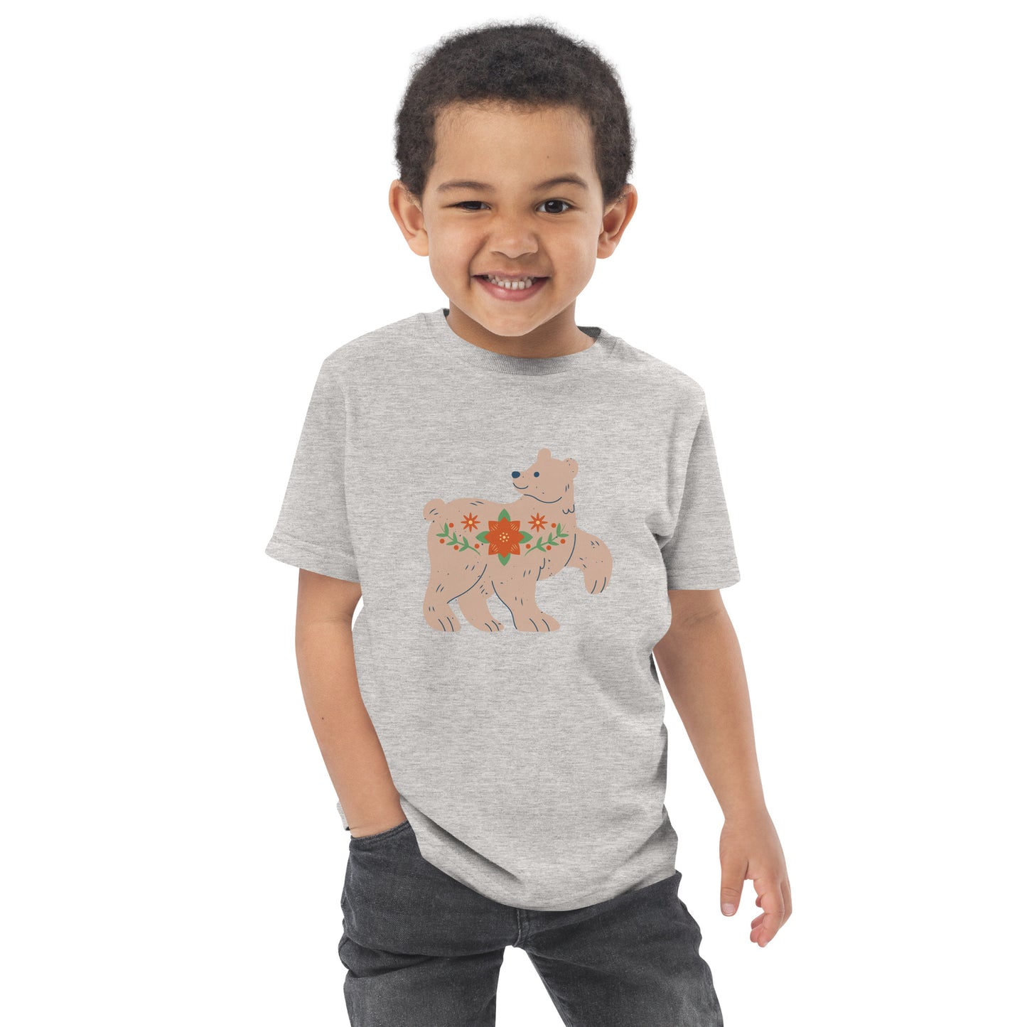 T-shirt en jersey enfant - Ours De Noël
