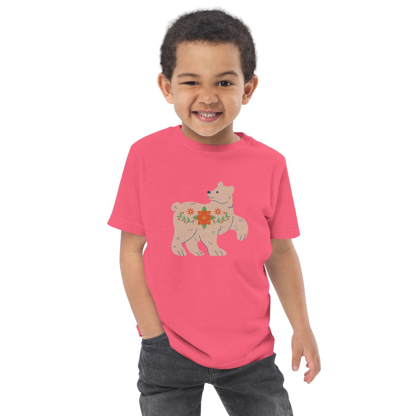 T-shirt en jersey enfant - Ours De Noël