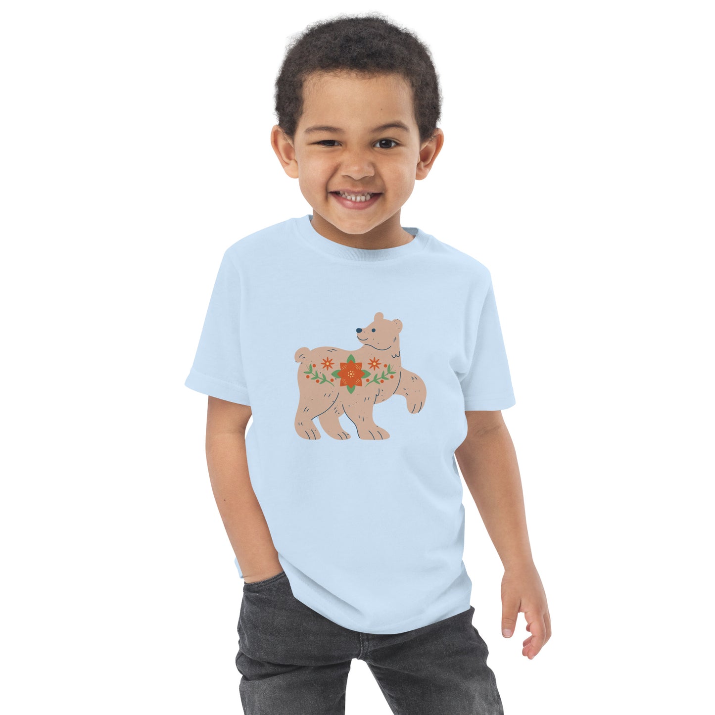 T-shirt en jersey enfant - Ours De Noël