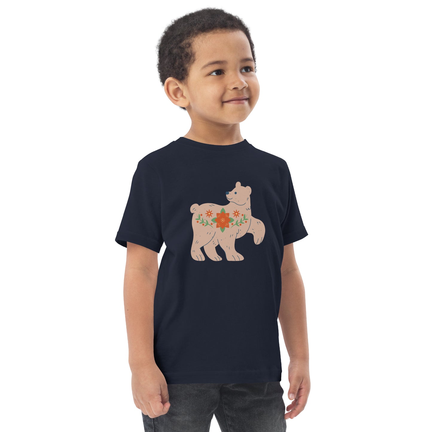 T-shirt en jersey enfant - Ours De Noël