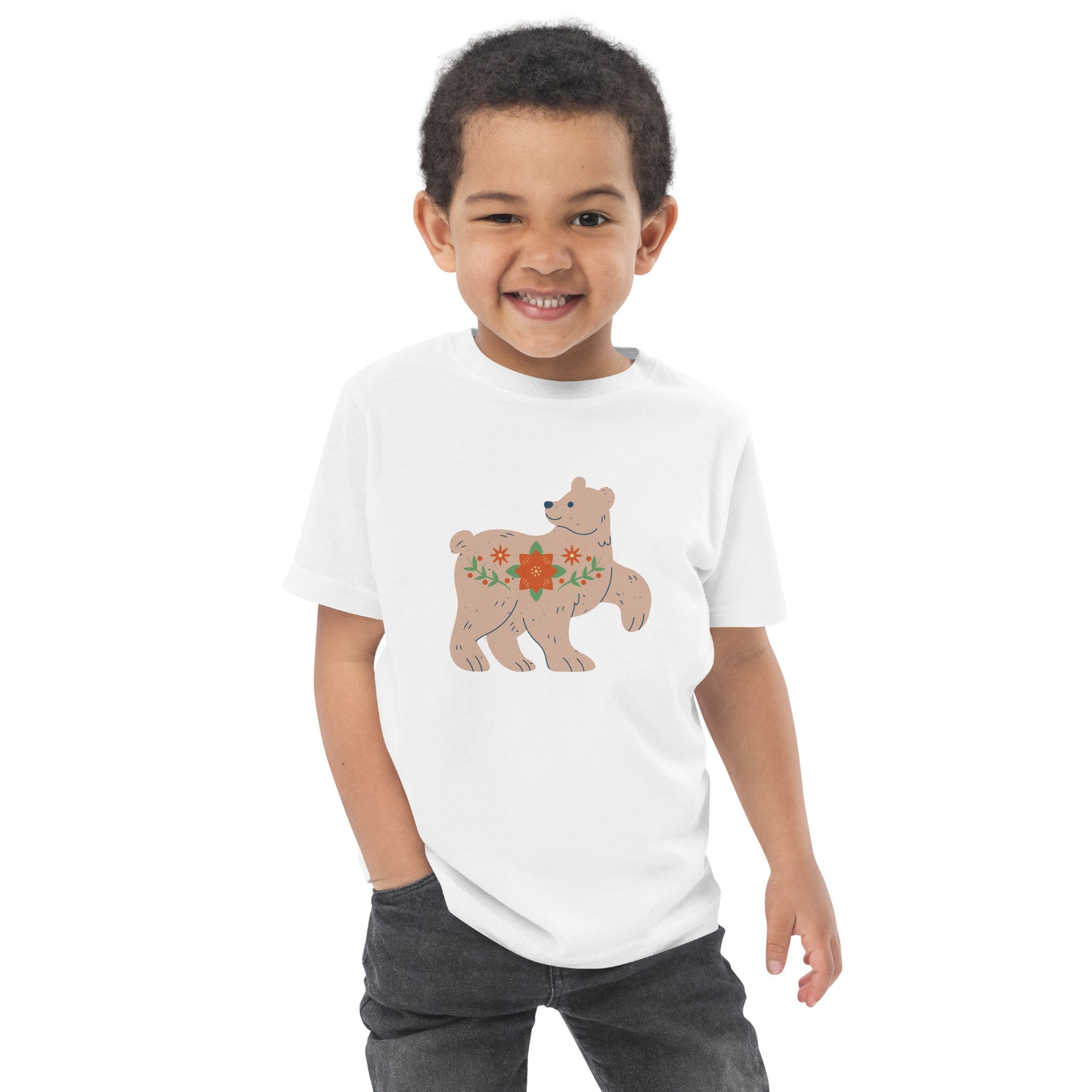 T-shirt en jersey enfant - Ours De Noël