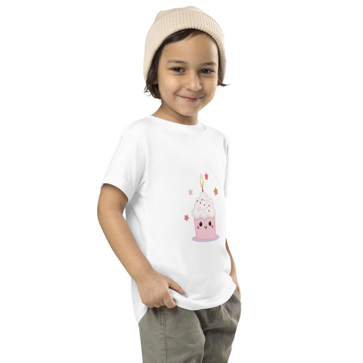 T-shirt à Manches Courtes pour Enfant - Cupcake Licorne
