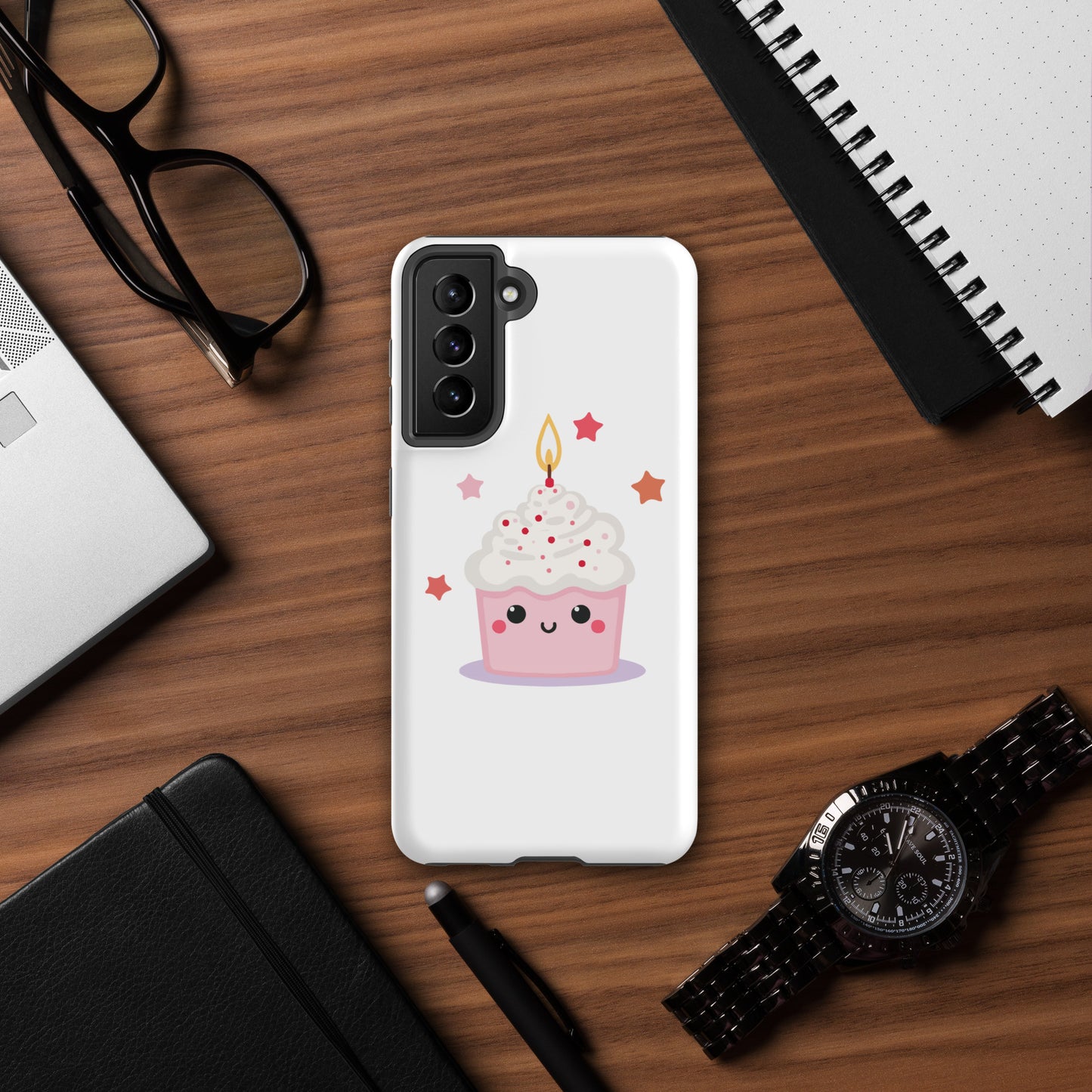 Coque solide pour Samsung® - Cupcake Licorne